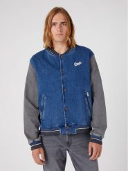 Wrangler Kurtka bomber Baseball W48272Z90 112331618 Niebieski Regular Fit. Niebieskie kurtki męskie Wrangler, m, bez wzorów, z bawełny, bez ramiączek, bez kaptura. Za 549.99 zł.