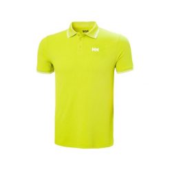 Polo Helly Hansen Kos. Zielone koszulki polo męskie Helly Hansen, bez wzorów, z materiału, eleganckie, bez kołnierzyka, bez ramiączek. W wyprzedaży za 263.00 zł.