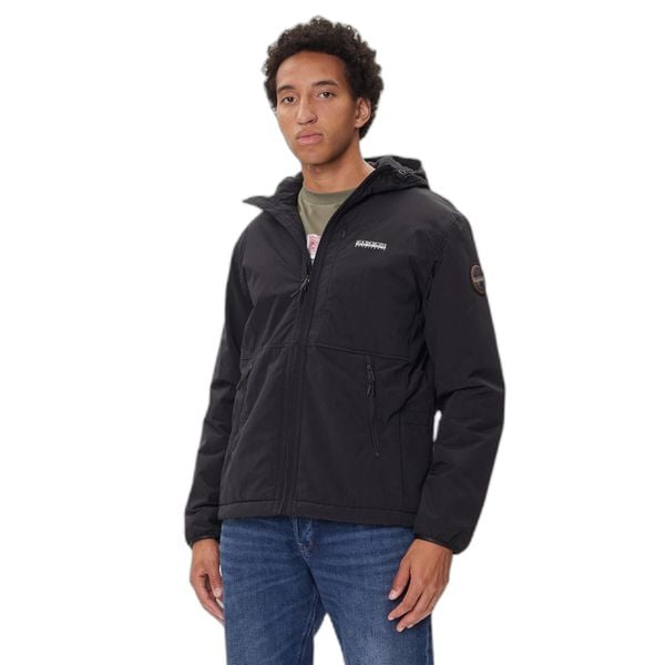 Kurtka wodoodporna Napapijri A-Tundra Winter 1. Czarne kurtki męskie Napapijri, bez wzorów, sportowe, bez ramiączek, bez kaptura. W wyprzedaży za 678.65 zł.