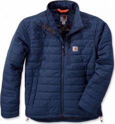 Carhartt Kurtka Carhartt Gilliam Jacket Dark Blue. Niebieskie kurtki męskie Carhartt, m, bez wzorów, bez ramiączek, bez kaptura. Za 432.85 zł.