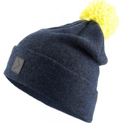 Czapka męska CAM602 - ciemny granat melanż - Outhorn. Szare czapki męskie Outhorn, na jesień, melanż. W wyprzedaży za 24.99 zł.