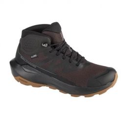 Buty trekkingowe męskie Salomon Elixir Tour Mid Wp. Czarne buty trekkingowe męskie Salomon, bez wzorów, z materiału, bez zapięcia, trekkingowe. Za 584.00 zł.