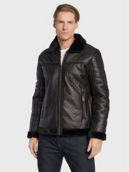 Brave Soul Kurtka z imitacji skóry MJK-OUT Czarny Regular Fit. Czarne kurtki męskie Brave Soul, m, bez wzorów, ze skóry, bez ramiączek, bez kaptura. Za 569.99 zł.