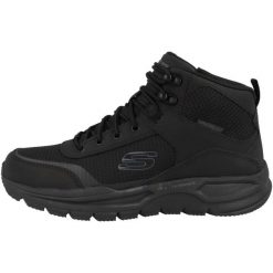 Buty trekkingowe męskie Skechers Escape Plan 20. Czarne buty trekkingowe męskie Skechers, na wiosnę, bez wzorów, z materiału, za kostkę, bez zapięcia. Za 379.99 zł.