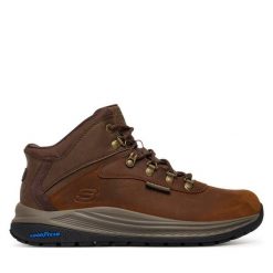 Trekkingi Skechers. Brązowe buty trekkingowe męskie Skechers, bez wzorów, bez zapięcia, trekkingowe. Za 429.99 zł.