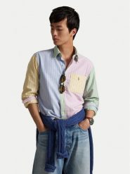 Polo Ralph Lauren Koszula 710974542001 Kolorowy Custom Fit. Koszule męskie Polo Ralph Lauren, m, bez wzorów, z bawełny, bez kołnierzyka, bez ramiączek. Za 739.99 zł.