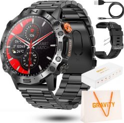 Smartwatch Gravity Zegarek męski SMARTWATCH GRAVITY SMA20-1 zestaw z torebką. Zegarki męskie Gravity. Za 299.00 zł.