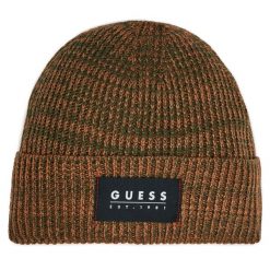 Czapka Guess. Zielone czapki męskie Guess, na zimę, z aplikacjami. Za 169.99 zł.