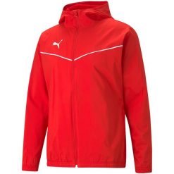 Puma teamRISE All Weather kurtka. Białe kurtki męskie Puma, l, bez wzorów, sportowe, bez ramiączek, bez kaptura. Za 285.97 zł.