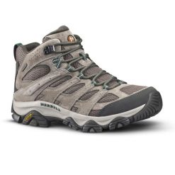 Buty turystyczne męskie Merrell Moab 3 Mid. Buty trekkingowe męskie Merrell, bez wzorów, sportowe, bez obcasa, bez zapięcia. W wyprzedaży za 499.99 zł.