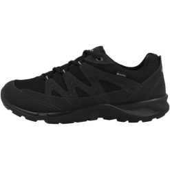 Buty do chodzenia męskie Ecco 82578451707. Czarne buty trekkingowe męskie ecco, bez wzorów, z materiału, sportowe, bez obcasa, bez zapięcia. Za 859.99 zł.
