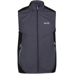 Męska Kamizelka Lankin IV. Czarne kurtki softshell męskie Regatta, m, bez wzorów, z softshellu, bez kaptura, trekkingowe. Za 95.99 zł.