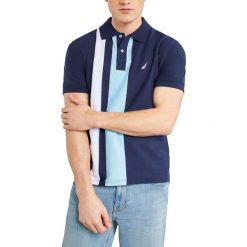 Koszulka Polo Męska Nautica Cambridge. Niebieskie koszulki polo męskie Nautica, m, bez wzorów, z bawełny, sportowe, bez kołnierzyka, bez ramiączek. Za 299.00 zł.
