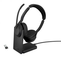 Zestaw Słuchawkowy Bezprzewodowy Jabra Evolve2 55, Link380a UC Stereo Stand. Brązowe słuchawki bluetooth Jabra. Za 814.99 zł.