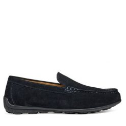Mokasyny Geox. Niebieskie mokasyny męskie Geox, bez zapięcia. Za 309.99 zł.