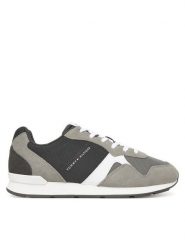 Tommy Hilfiger Sneakersy Runner Icon Mix FM0FM05679 Szary. Szare buty sportowe na co dzień męskie Tommy Hilfiger, m, bez wzorów, ze skóry, bez ramiączek, bez kaptura. Za 409.99 zł.