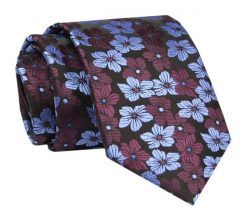 Elegancki, Klasyczny, Męski Krawat -ALTIES - Motym Kwiatowy. Czerwone krawaty i muchy męskie Alties, bez wzorów, z tkaniny, eleganckie. Za 49.00 zł.