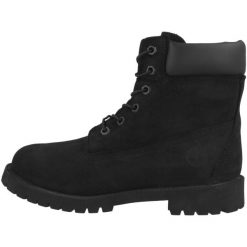 Timberland Junior 6-inch Premium Boots (36 t/m 40) Zwart 12907-39.5. Czarne buty trekkingowe męskie Timberland, na zimę, bez wzorów, ze skóry, bez zapięcia, outdoorowe. W wyprzedaży za 557.35 zł.