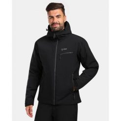 Męska kurtka narciarska Kilpi FLIP-M. Czarne kurtki narciarskie i snowboardowe męskie Kilpi, na zimę, m, bez wzorów, bez kaptura, narciarskie. Za 659.60 zł.