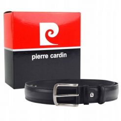 Pasek skórzany Pierre Cardin [D] 6209 NERO czarny. Czarne paski męskie Pierre Cardin, bez wzorów, z jeansu, klasyczne. Za 109.41 zł.