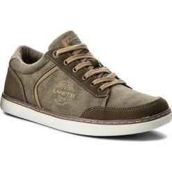 Półbuty LANETTI - MP07-17065-01 Khaki. Codzienne półbuty męskie marki Lanetti. Za 119.99 zł.