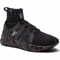 Sneakersy EA7 EMPORIO ARMANI - X8Z006 XK022 A005 Black/Orange. Czarne buty sportowe na co dzień męskie EA7 Emporio Armani, z materiału, klasyczne. Za 1,139.00 zł.