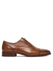Aldo Półbuty Abawienflex 13265391 Brązowy. Brązowe eleganckie półbuty męskie Aldo, ze skóry, wizytowe, bez obcasa, bez zapięcia. Za 579.99 zł.
