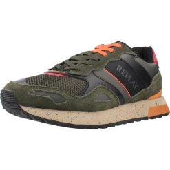 Buty REPLAY BULLET ONE Zielony. Zielone buty zimowe męskie Replay, bez wzorów, ze skóry, sportowe, bez obcasa, bez zapięcia. Za 442.08 zł.