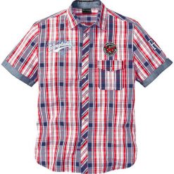 Koszula z krótkim rękawem bonprix czerwony w kratę. Koszule męskie bonprix. Za 79.99 zł.