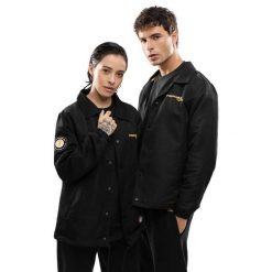 Męska kurtka Rayo Club Lifestyle Siroko RC Cancha Black. Czarne kurtki męskie SIROKO, l, bez wzorów, z tkaniny, biznesowe, bez ramiączek, bez kaptura. Za 295.00 zł.