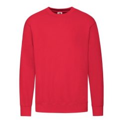 Lekka Bluza Rozpinana Unisex Dla Dorosłych. Czerwone bluzy rozpinane męskie Fruit of the Loom, m, bez wzorów, bez ramiączek, bez kaptura. Za 71.99 zł.