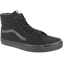 Vans Sk8 Hi, Czarny. Czarne buty zimowe męskie Vans, bez wzorów, z tkaniny, sportowe, bez obcasa, bez zapięcia. Za 404.46 zł.