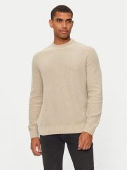 Boss Sweter 50523568 Beżowy Regular Fit. Brązowe kardigany męskie Boss, m, bez wzorów, z bawełny, bez ramiączek. Za 379.99 zł.