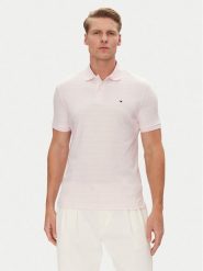 Tommy Hilfiger Polo MW0MW39994 Różowy Regular Fit. Czerwone koszulki polo męskie Tommy Hilfiger, m, bez wzorów, z bawełny, bez kołnierzyka, bez ramiączek. Za 279.99 zł.
