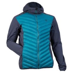 Kurtka turystyczna ocieplana Élémenterre Anexo. Niebieskie kurtki męskie Elementerre, l, bez wzorów, sportowe, bez ramiączek, bez kaptura. Za 317.00 zł.