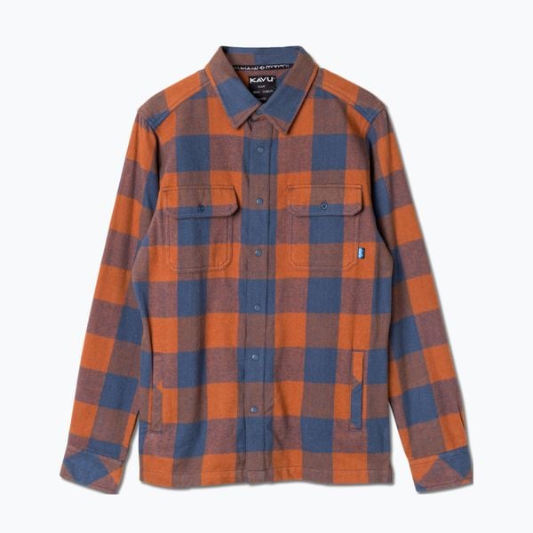 Koszula męska KAVU Northlake. Czerwone koszule męskie KAVU, m, bez wzorów, bez kołnierzyka, bez ramiączek. Za 429.99 zł.
