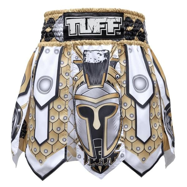 Spodenki treningowe TUFF Gladiator White Ancient Roman Gladiator Armor. Białe szorty sportowe męskie TUFF, bez wzorów, sportowe. Za 199.00 zł.