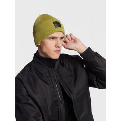 Czapka Calvin Klein. Zielone czapki męskie Calvin Klein, na zimę, bez wzorów. Za 229.99 zł.