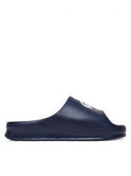 Lacoste Klapki 7-49CMA0024 Granatowy. Niebieskie klapki i japonki męskie Lacoste, bez wzorów, z tworzywa sztucznego. Za 149.99 zł.