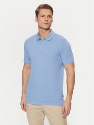 BOSS Polo Pallas 50468362 Niebieski Regular Fit. Niebieskie koszulki polo męskie Boss, m, bez wzorów, z bawełny, bez kołnierzyka, bez ramiączek. Za 259.99 zł.