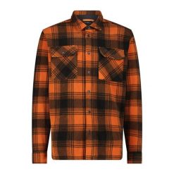 Koszula męska CMP 34S2707. Brązowe koszule męskie CMP, m, bez wzorów, bez kołnierzyka, bez ramiączek. Za 272.50 zł.