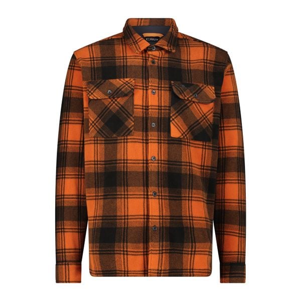 Koszula męska CMP 34S2707. Brązowe koszule męskie CMP, m, bez wzorów, bez kołnierzyka, bez ramiączek. Za 272.50 zł.