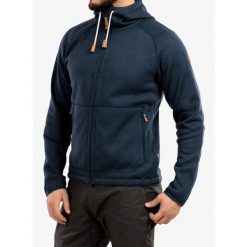 Bluza z kapturem męska Fjallraven Ovik Fleece Hoodie. Niebieskie bluzy z kapturem męskie Fjällräven, m, bez wzorów, z kapturem. Za 760.99 zł.