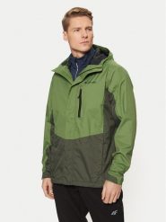 Columbia Kurtka przeciwdeszczowa Pouring Adventure™ III 2117171 Zielony Regular Fit. Zielone kurtki outdoor męskie Columbia, m, bez wzorów, z syntetyku, bez kaptura, outdoorowe. Za 309.99 zł.