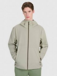 4F Kurtka przejściowa membrana 5000 męska - oliwkowa/khaki 3XL. Brązowe kurtki męskie 4f, m, bez wzorów, z dzianiny, klasyczne, bez ramiączek, z kapturem. W wyprzedaży za 199.99 zł.