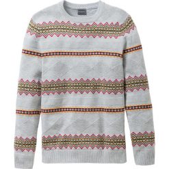 Sweter Regular Fit bonprix jasnoszary melanż. Swetry męskie marki bonprix. Za 49.99 zł.