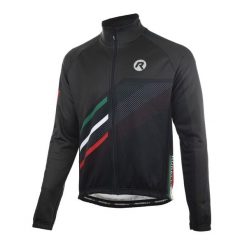 Zimowa kurtka rowerowa męska Rogelli Team 2.0. Czarne kurtki treningowe męskie Rogelli, na zimę, m, bez wzorów, bez kaptura, rowerowe. W wyprzedaży za 421.00 zł.