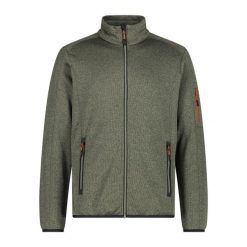 Polar CMP. Zielone bluzy z polaru męskie CMP, bez wzorów, z polaru, sportowe, bez ramiączek, bez kaptura. Za 257.50 zł.