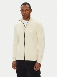 BOSS Kardigan Kanozip_S 50543692 Żółty Regular Fit. Żółte kardigany męskie Boss, m, bez wzorów, z bawełny, bez ramiączek. Za 629.99 zł.
