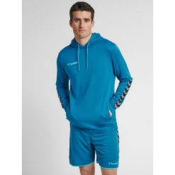 Bluza do piłki ręcznej męska Hummel hml AUTHENTIC Poly. Niebieskie bluzy nierozpinane męskie HUMMEL, m, bez wzorów, sportowe, bez ramiączek, bez kaptura. W wyprzedaży za 177.00 zł.
